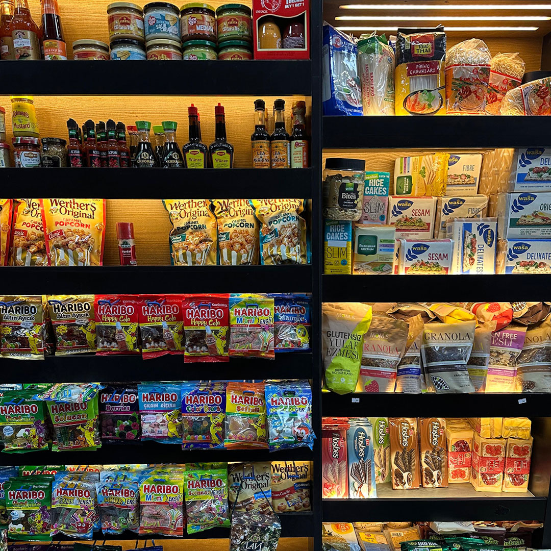 Bircan Market reyonları ve geniş ürün yelpazesi